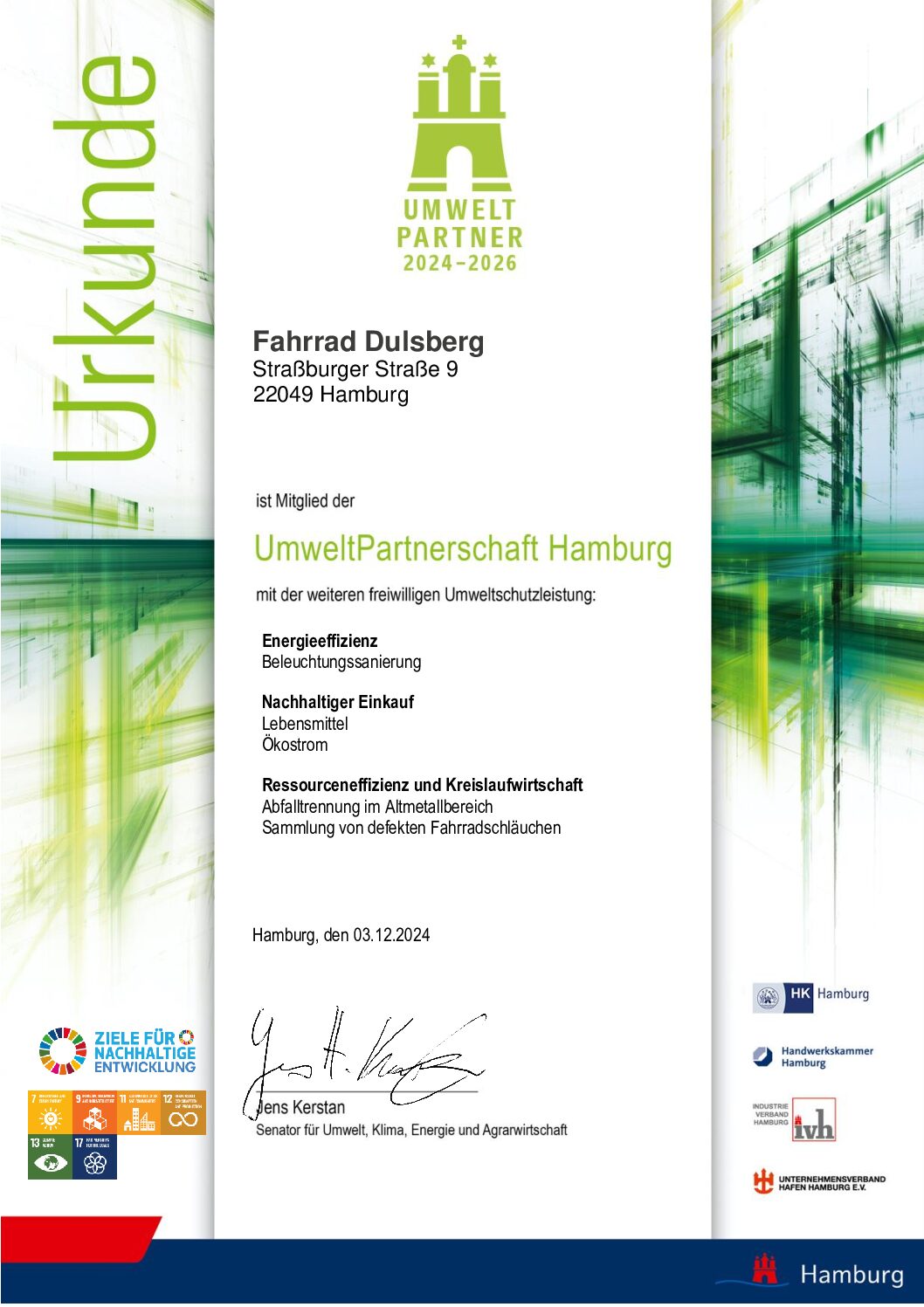 Urkunde_2024-2026_Fahrrad Dulsberg